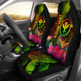 Polynesian Hawaii Kanaka Maoli Polynesian Personalised Car Seat Covers -  Hibiscus and Banana Leaves