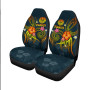 Polynesian Tahiti Car Seat Covers - Legend of Tahiti (Blue)