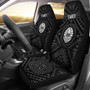 Tahiti Car Seat Covers - Tahiti Seal In Polynesian Tattoo Style (Black) -BN25