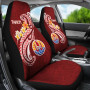 Tahiti Car Seat Covers - Tahiti Seal Polynesian Patterns Plumeria