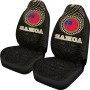 Samoa Car Seat Covers - Samoa Flag Polynesian Tattoo (Set of Two) - 2