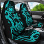 Samoa Polynesian Car Seat Covers - Turquoise Tentacle Turtle