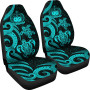 Samoa Polynesian Car Seat Covers - Turquoise Tentacle Turtle
