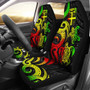 Fiji Polynesian Car Seat Covers - Reggae Tentacle Turtle