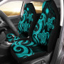 Northern Mariana Islands Car Seat Covers - Turquoise Tentacle Turtle