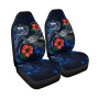 Samoa Polynesian Car Seat Covers - Blue Turtle Hibiscus