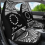 Cook Islands Polynesian Custom Personalised Car Seat Covers - Pride White Version