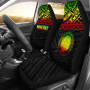 Northern Mariana Islands Custom Personalised Car Seat Covers - CNMI Seal Polynesian Reggae Horizontal