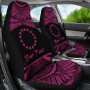 Cook Islands Polynesian Custom Personalised Car Seat Covers - Pride Pink Version
