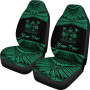 Fiji Polynesian Custom Personalised Car Seat Covers - Pride Green Version