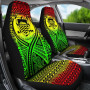 Tuvalu Car Seat Cover - Tuvalu Coat Of Arms Polynesian Tattoo Reggae