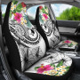 YAP Polynesian Car Seat Covers - Summer Plumeria (White)