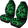 Marshall Islands Car Seat Covers - Green Tentacle Turtle Crest