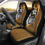 Pohnpei Micronesian Car Seat Covers Gold - Turtle With Hook