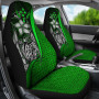Kosrae Micronesian Car Seat Covers Green - Turtle With Hook