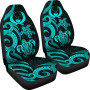 Pohnpei Micronesian Car Seat Covers - Turquoise Tentacle Turtle