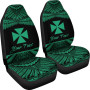 Wallis and Futuna Polynesian Custom Personalised Car Seat Covers - Pride Green Version