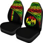 Tonga Custom Personalised Car Seat Covers - Tonga Coat Of Arms Polynesian Reggae Curve