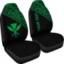 Hawaii Custom Personalised Car Seat Covers - Kanaka Maoli Polynesian Curve Green