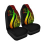 Fiji Custom Personalised Car Seat Covers - Reggae Polynesian Tentacle Tribal Pattern Crest
