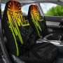 Kosrae Personalised Car Seat Covers - Kosrae Seal In Heartbeat Patterns Style (Reggea)