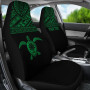 Hawaii Custom Personalised Car Seat Covers - Polynesian Turtle Green Horizontal