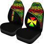 Wallis and Futuna Custom Personalised Car Seat Covers - Wallis and Futuna Coat Of Arms Polynesian Reggae Curve