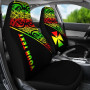 Wallis and Futuna Custom Personalised Car Seat Covers - Wallis and Futuna Coat Of Arms Polynesian Reggae Curve