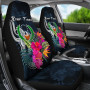 Pohnpei Micronesia Custom Personalised Car Seat Covers - Tropical Flower