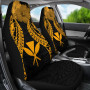 Hawaii Polynesian Car Seat Covers Pride Seal And Hibiscus Gold