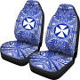 Wallis and Futuna Car Seat Cover - Wallis and Futuna Coat Of Arms Polynesian Flag Color