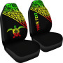 Hawaii Custom Personalised Car Seat Covers - Polynesian Reggae Turtle Curve