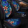 Pohnpei Custom Personalised Car Seat Covers - Vintage Tribal Mountain