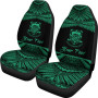 Tuvalu Polynesian Custom Personalised Car Seat Covers - Pride Green Version