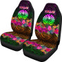 Tahiti Personalised Car Seat Covers - Summer Hibiscus