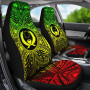 Pohnpei Car Seat Cover - Pohnpei Coat Of Arms Polynesian Reggae Style