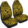 Tonga Car Seat Cover - Tonga Coat Of Arms Polynesian Gold Black