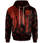 Tuvalu Hoodie - Polynesian Wings (Red)