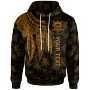 Tuvalu Personalised Hoodie - Polynesian Wings (Golden)