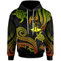 Vanuatu Personalised Custom Hoodie - Polynesian Turtle With Pattern Reggae