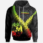 Tonga Hoodie - Tonga Coat Of Arms With Polynesian Tattoo Reggae