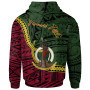 Vanuatu Hoodie - Custom Personalised Seal Of Vanuatu Polynesian Patterns