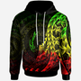 Tuvalu Hoodie - Polynesian Pattern Style Reggae Color