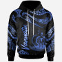 Vanuatu Polynesian Hoodie - Poly Tattoo Blue Version