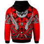 Wallis & Futuna Hoodie - Tribal Sun Tattoo Red Color