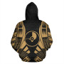 Yap All Over Custom Personalised Hoodie - Gold Tattoo Style