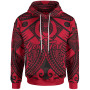 Yap Custom Personalised Hoodie - Red Seal with Polynesian Tattoo