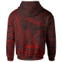 American Samoa Hoodie - Fagasa Polynesian Red Patterns