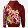 Tonga Personalised Hoodie - Tonga Coat Of Arms With Polynesian Patterns