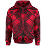 Samoa Polynesian Hoodie - Samoa Red Seal with Polynesian Tattoo